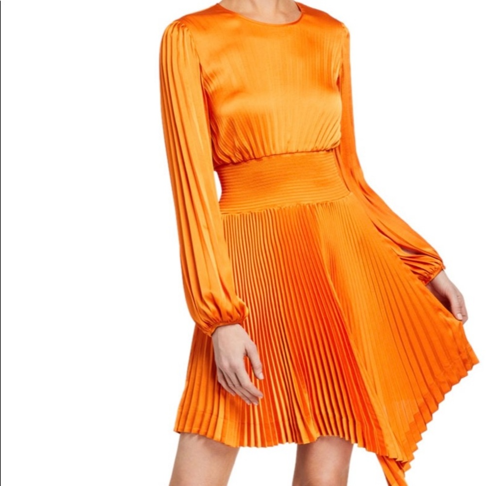 ALC pleated silk dress